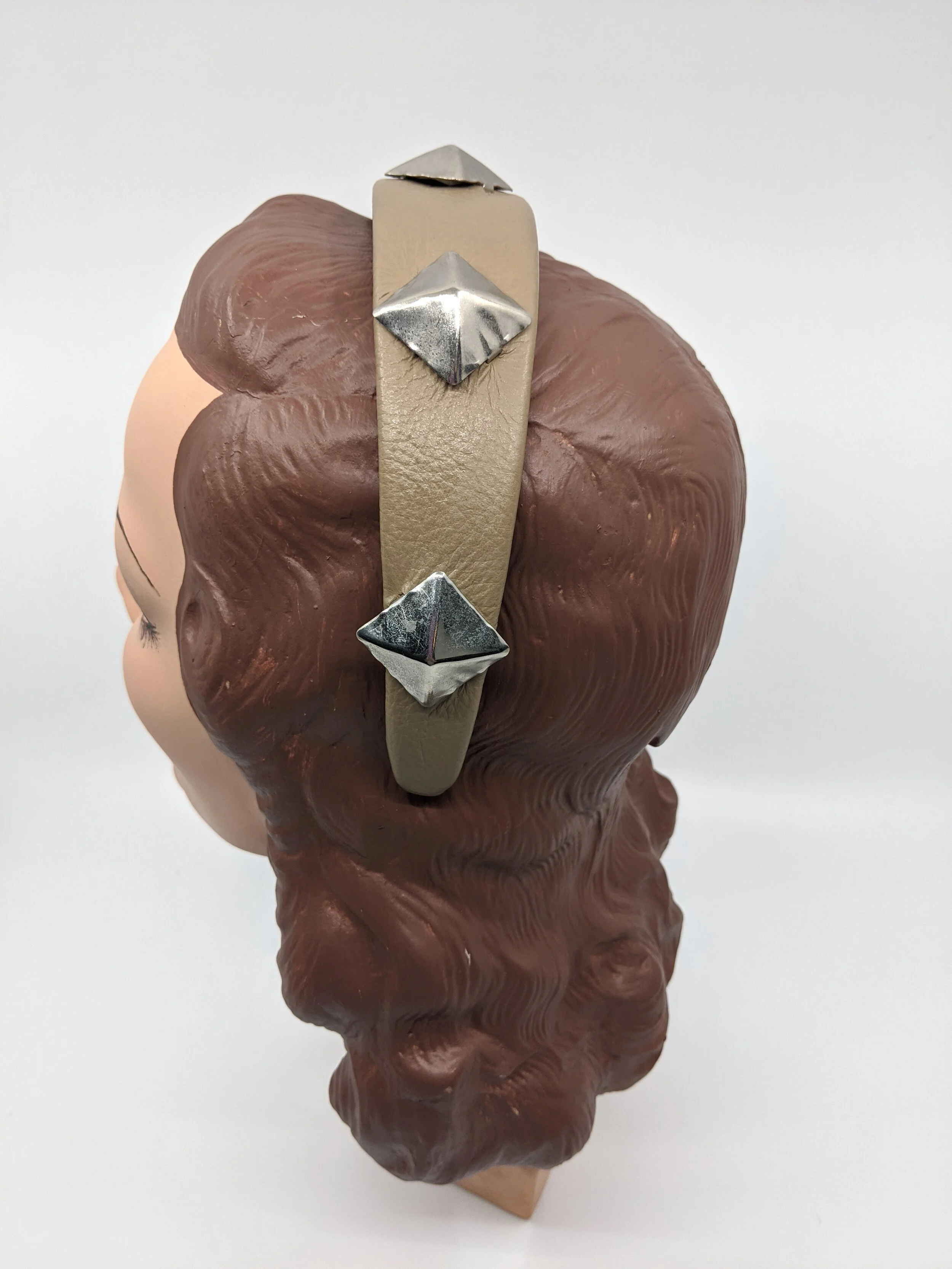 The House Of Hats Leather headband Millinery Sydney .jpg