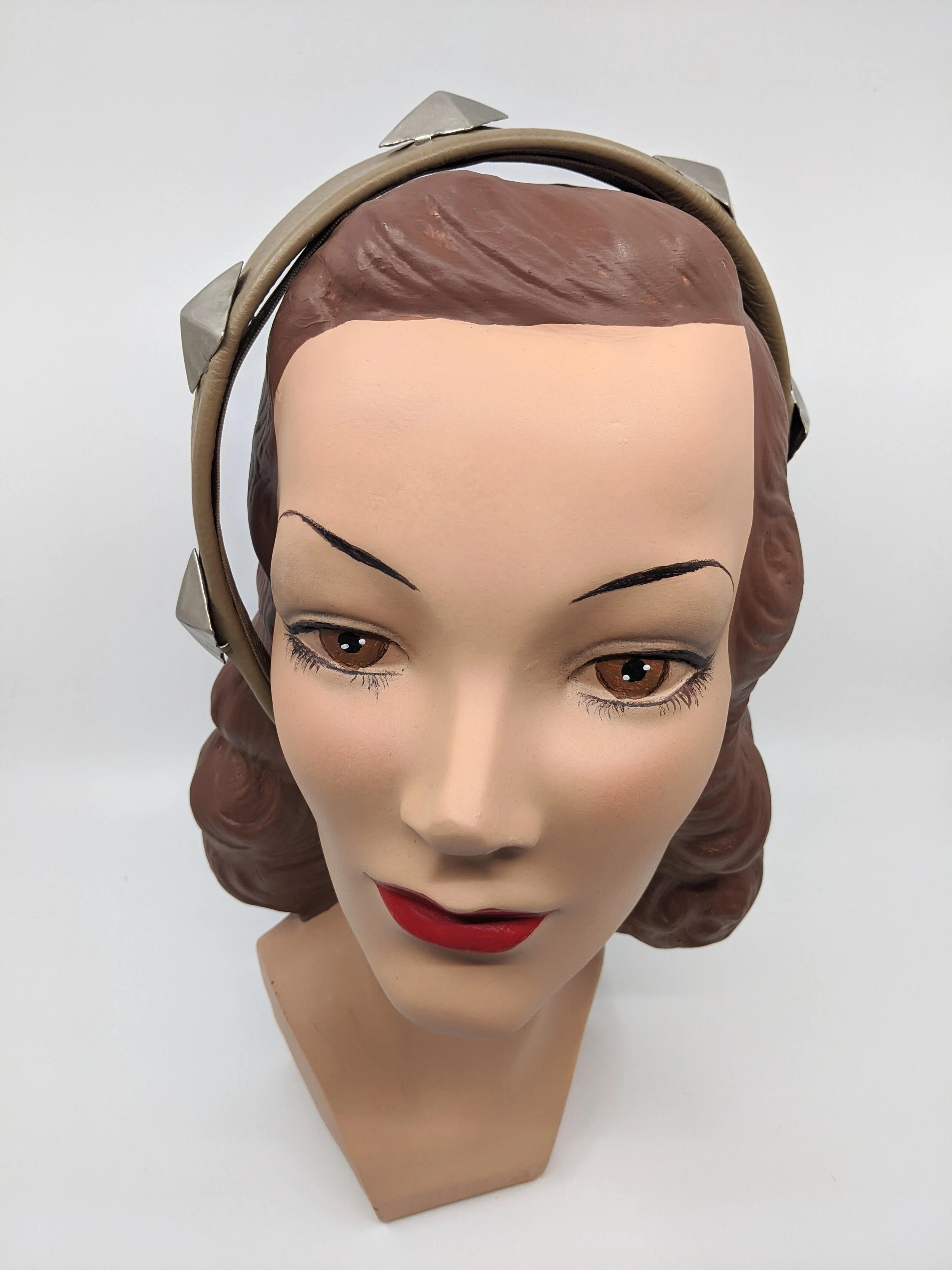 The House Of Hats Leather Stud Headband Millinery Sydney .jpg