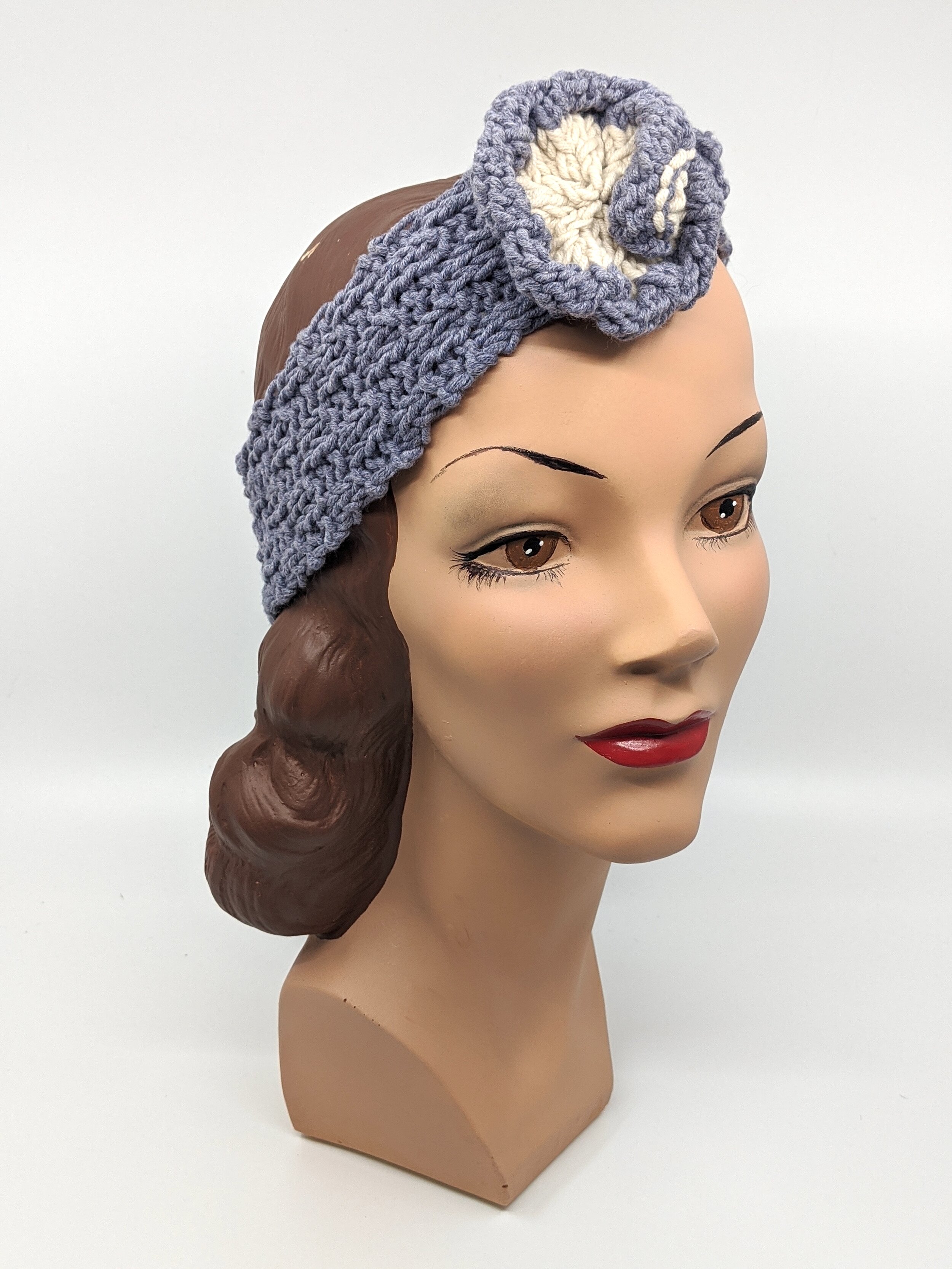 The House Of Hats Lilac Purple knit headband Millinery Sydney .jpg