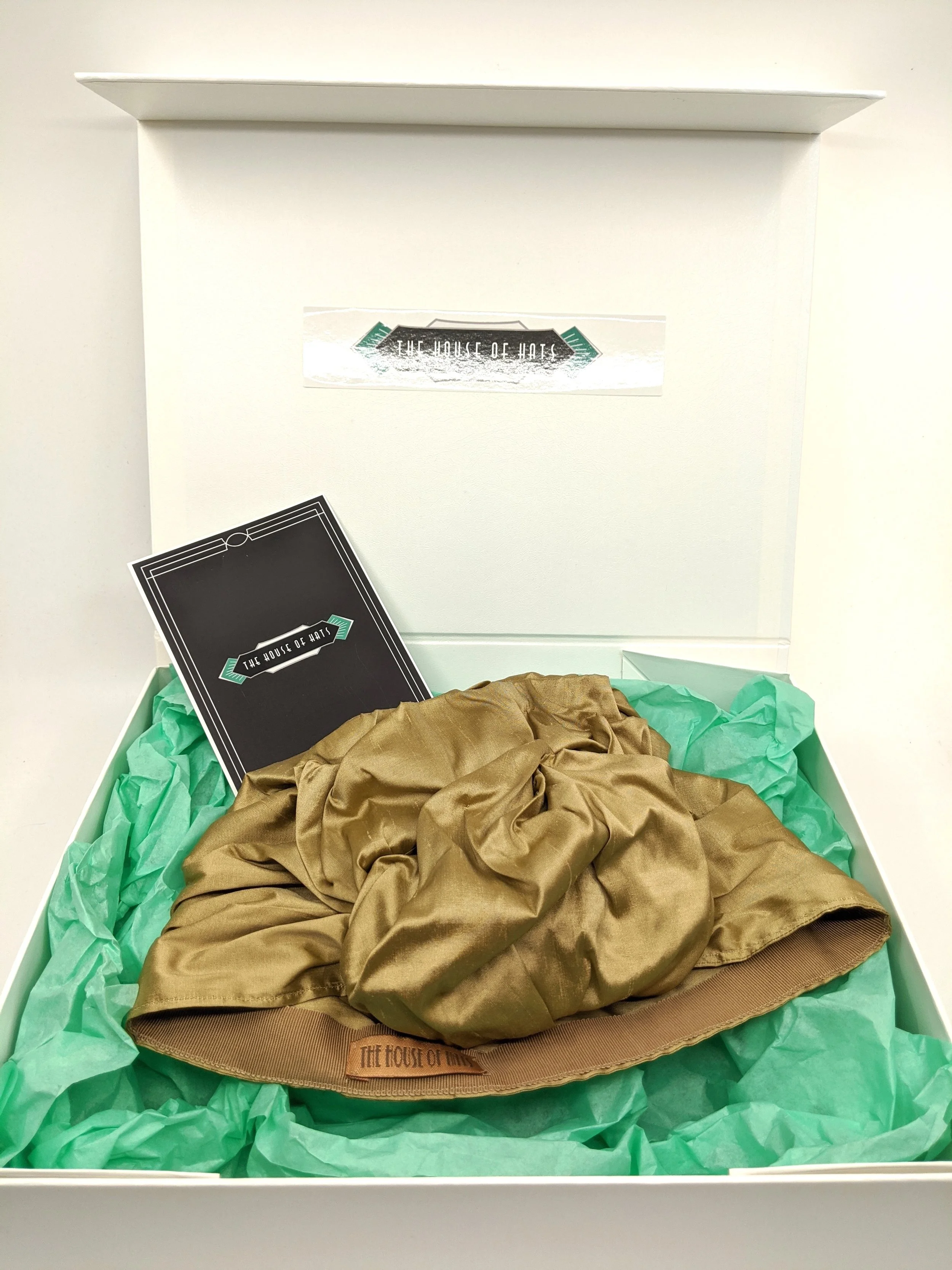 The House Of Hats Hollywod gold Turban Millinery Australia .jpg