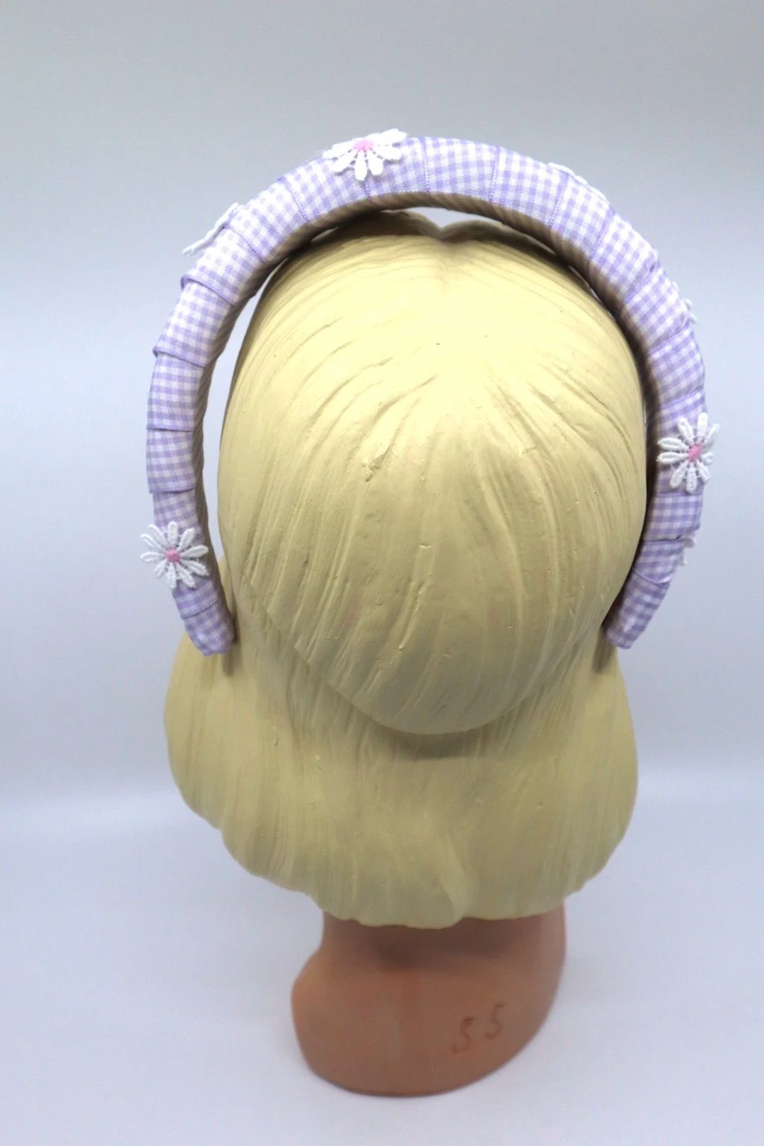The House Of Hats Bardot Gingham Headband Millinery Australia Vintage Hats .JPG