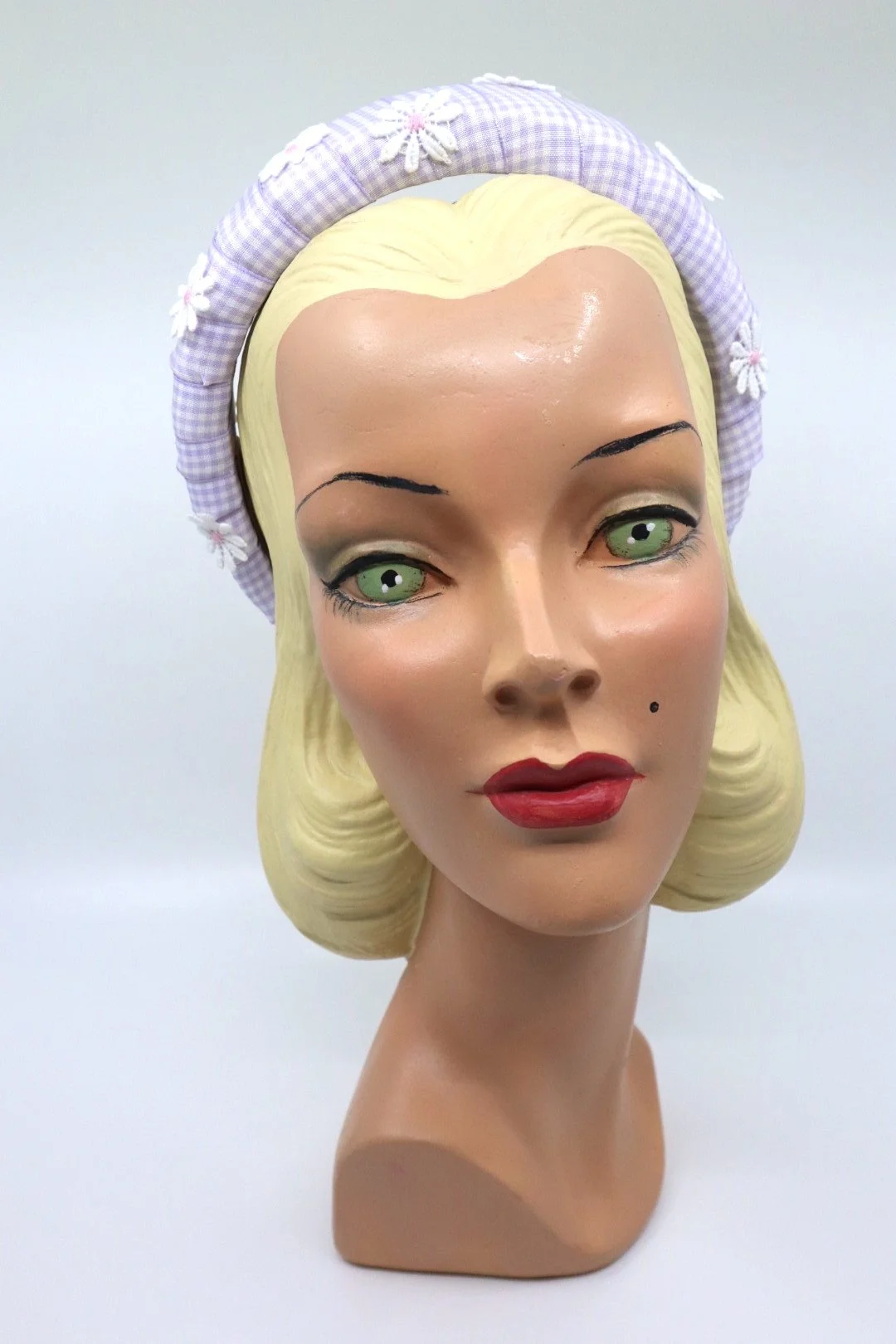 The House Of Hats Bardot Lilac Padded Headband Millinery Australia Vintage Hats .JPG