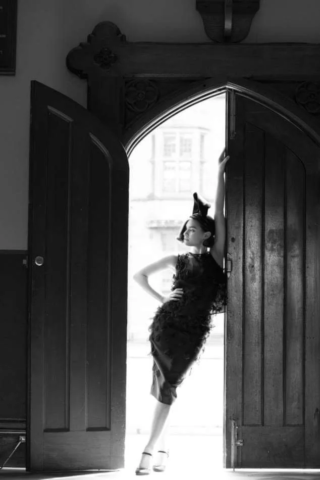 Custom Order Sculptured Black Felt Hat for Jennifer