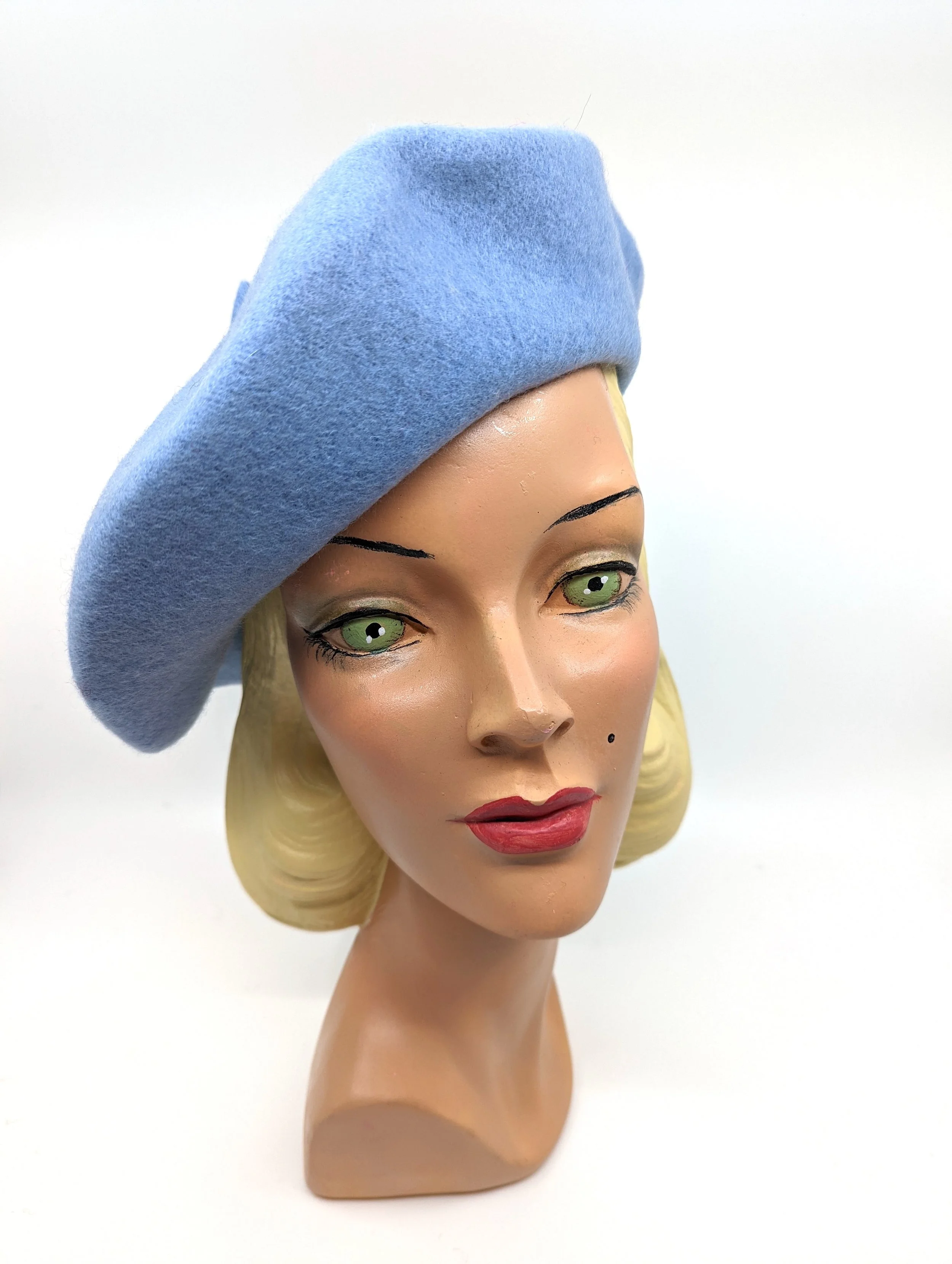 PARIS  French Style Wool Beret - Cloud