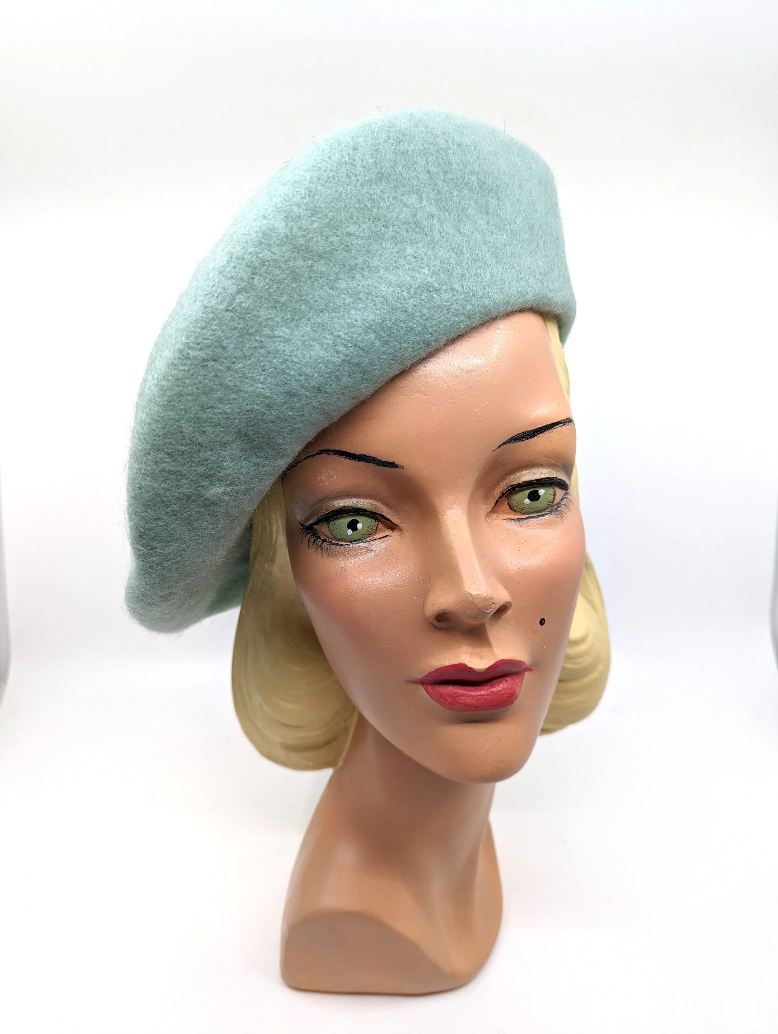PARIS  French Wool Beret - Duck Egg Blue