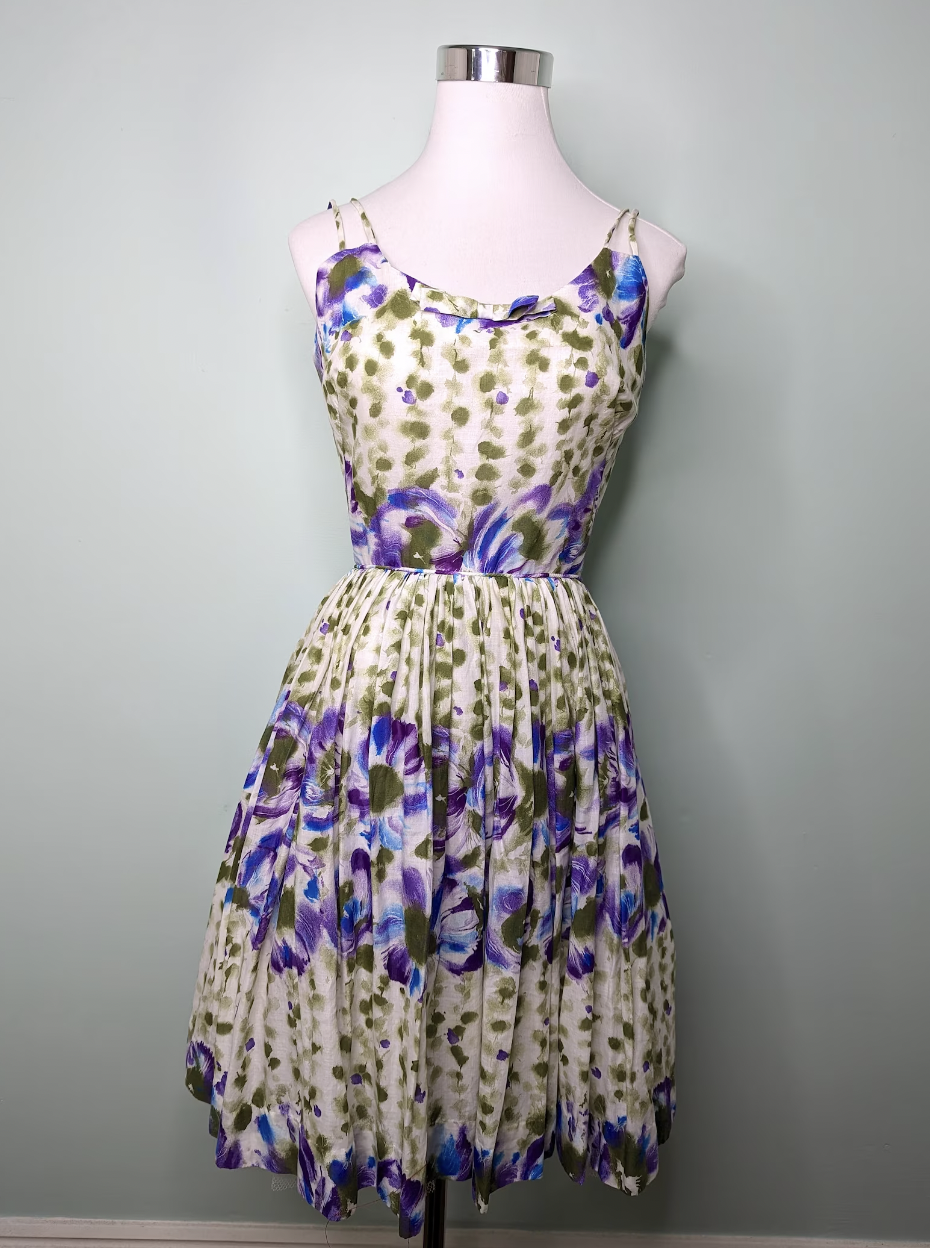 Vintage 1950s Floral Summer Crinoline Dress Vintage Clothing Australia ...