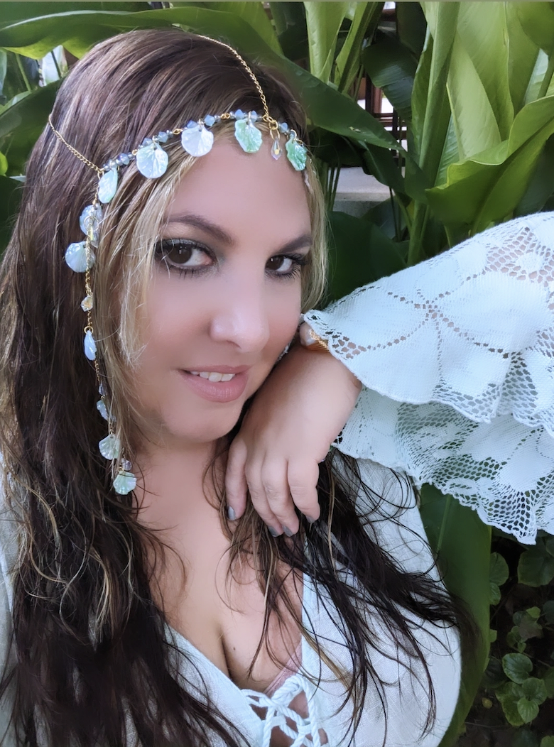 Siren Mint Green Shell Mermaid Chain Headpiece