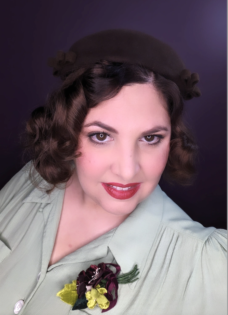 Chocolat Calot Hat - Fur Felt 1930s Style Bow Hat