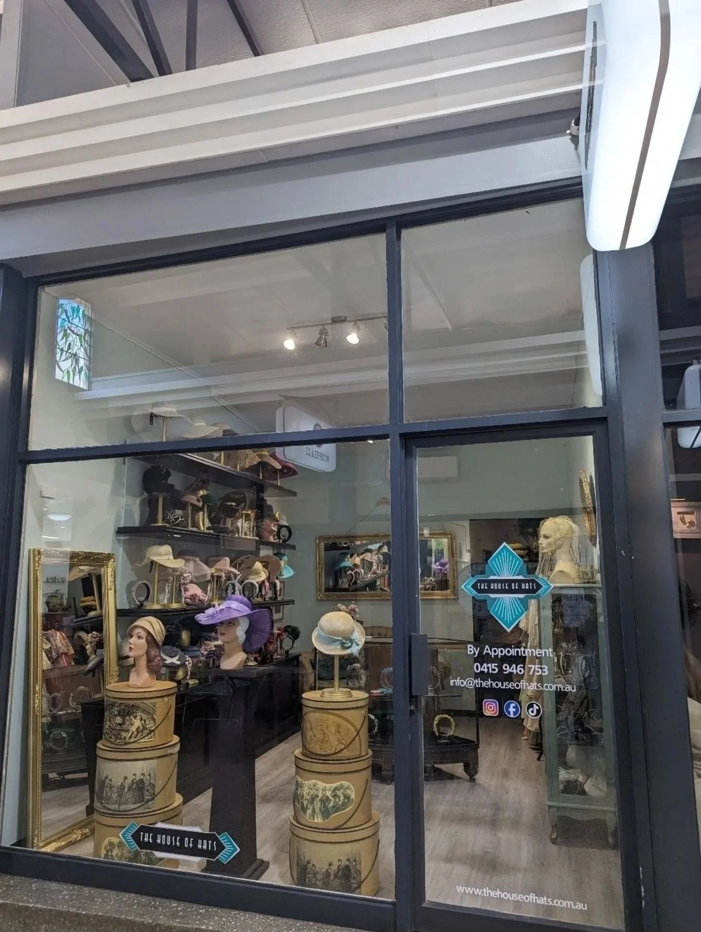 ✨ The House of Hats✨
 Now Open in Toowoomba City! 
Step inside our charming boutique in the historic Australia Arcade and discover a world where vintage glamour meets timeless craftsmanship.
Explore an elegant collection of handcrafted couture hat
