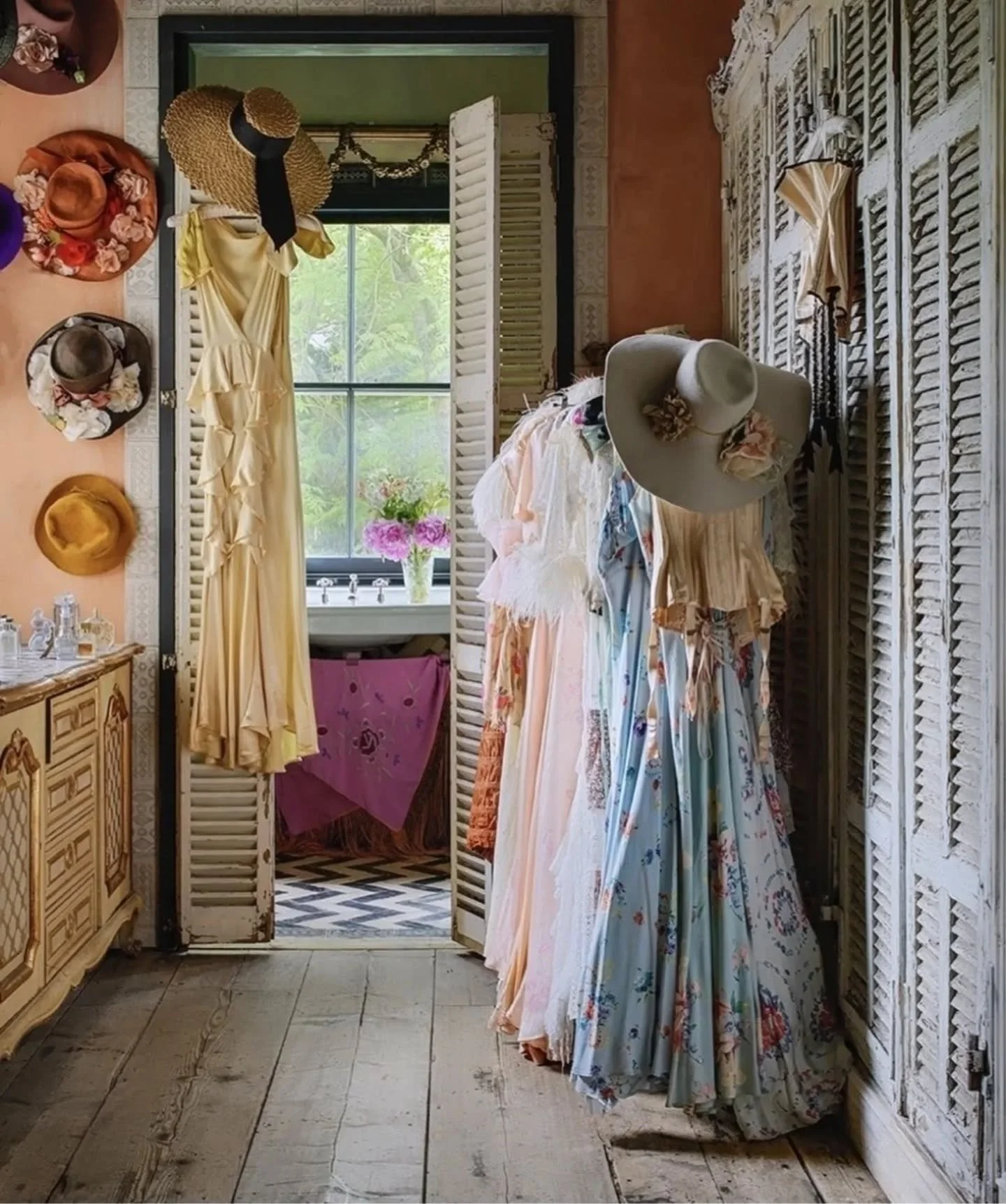 Step inside the enchanting dressing room of @seraoflondon where one of our custom hats takes center stage. 

We are honored to see it featured in Vogue Arabia...👒👒👒

#hatshop #bohohat #hatmaker #vintagestyling #hatdesigner