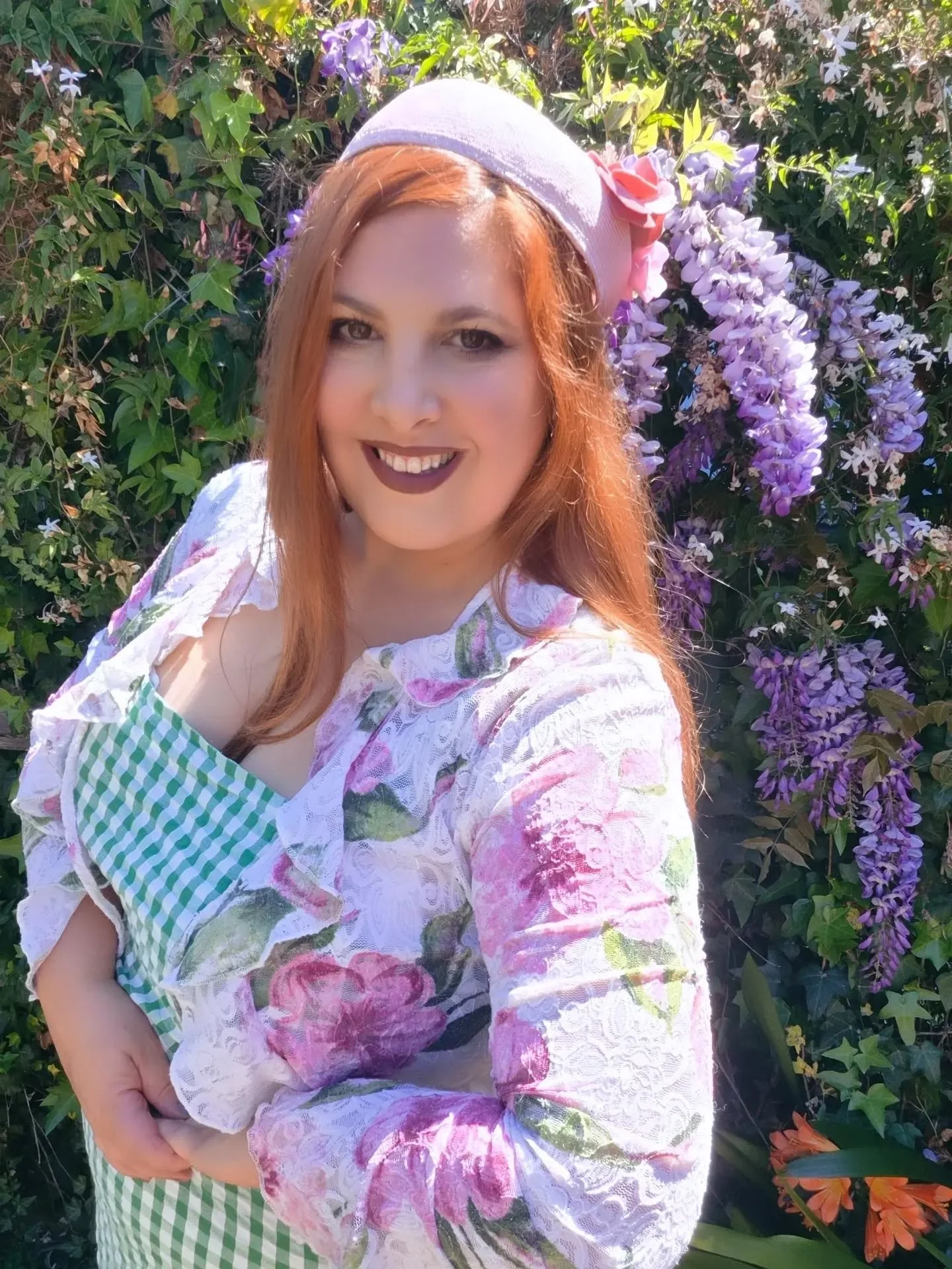 Just hanging out with the wisteria 💜🌸

I absolutely love this time of year in Toowoomba. Everything is in bloom and it feels a little bit magical.

Wearing our &lsquo;Softly She Bloomed&rsquo; straw hat &mdash; a romantic little piece made for spri