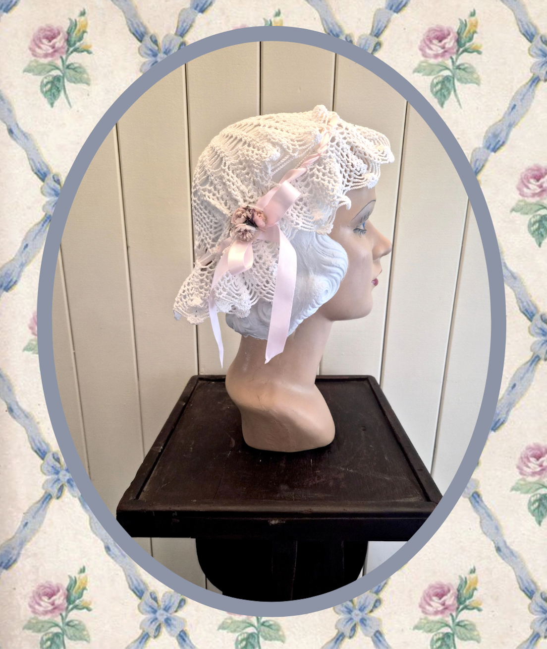 ROSEBUD - Crochet Bodoir Cap