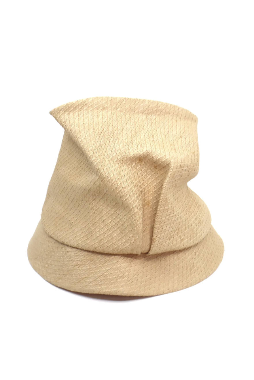 The House Of Hats Vintage 1930s Straw Canvas Hat - Summer Sports Cloche Grosgrain Bow Vintage Hat Shop .png