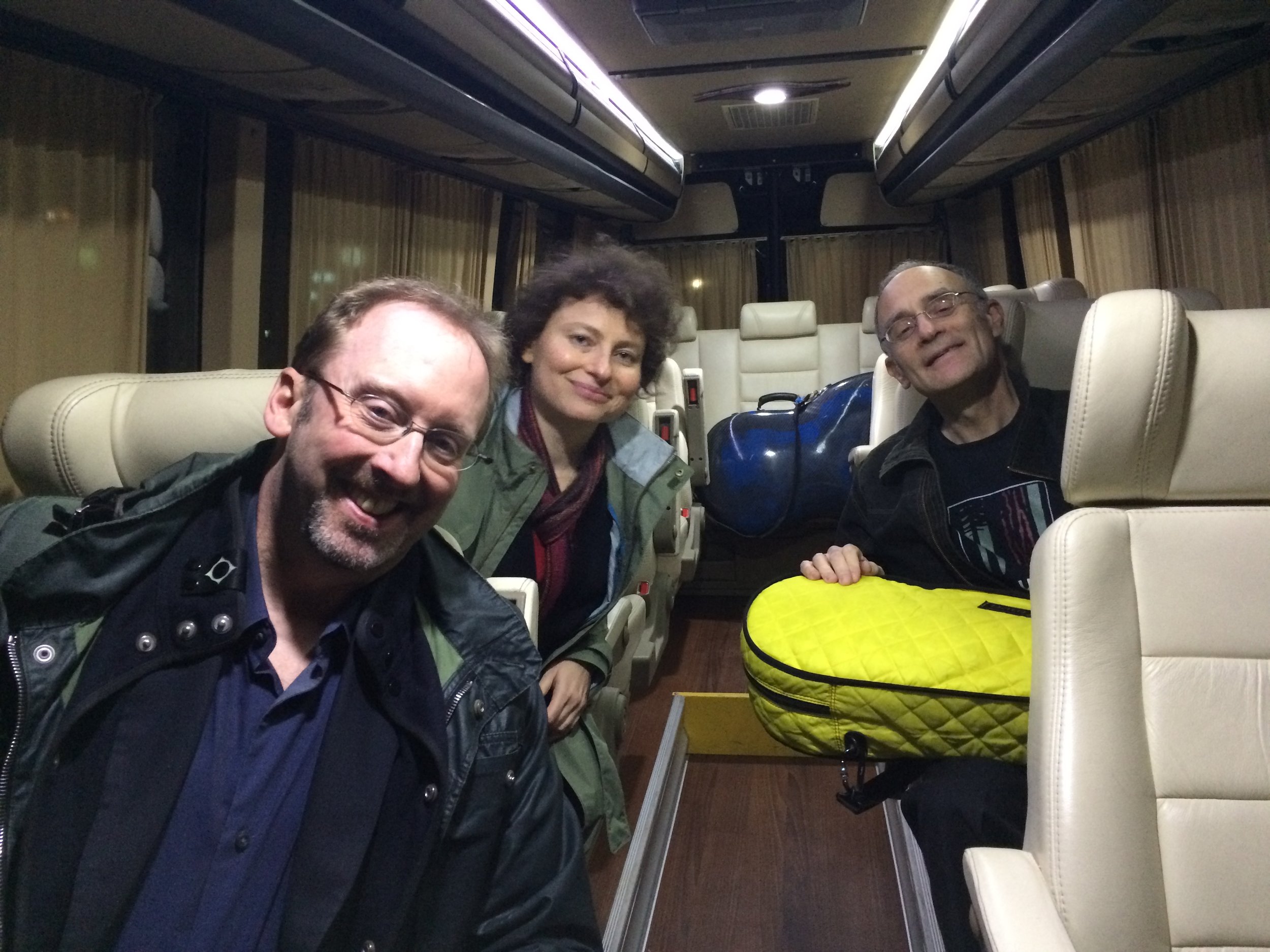 On the Concert Tour Bus in Israel