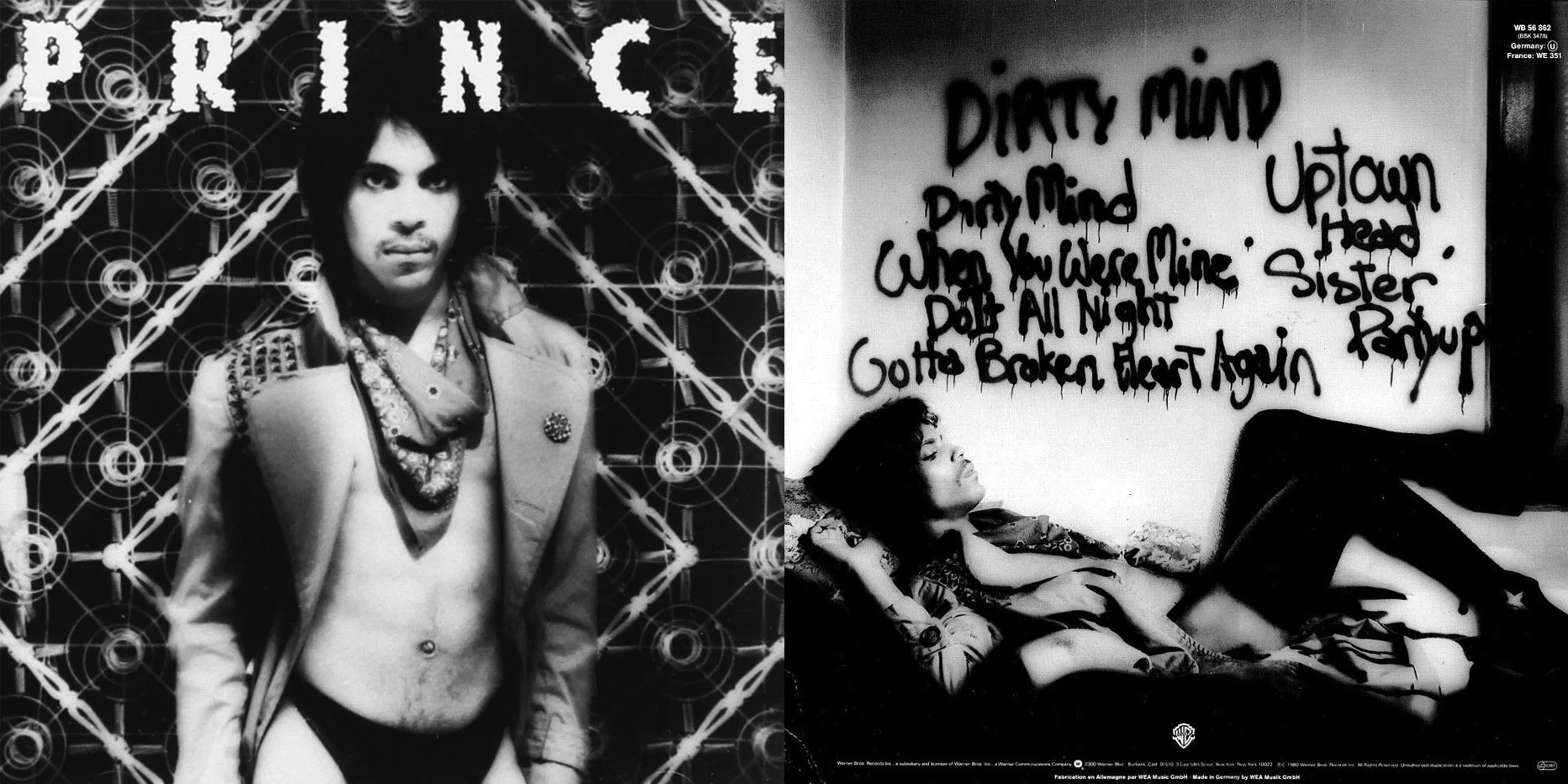 Prince Dirty Mind (Front & Back Cover)