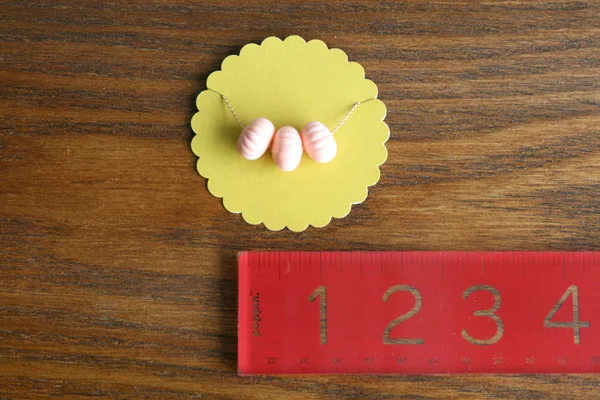 Vintage Scallop Pink Resin Beads