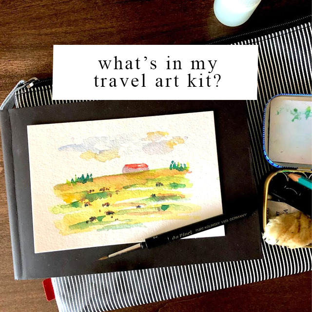 What is in my travel art kit? — Pearl Lui