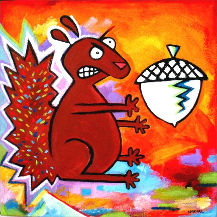 Squirrel vs Acorn