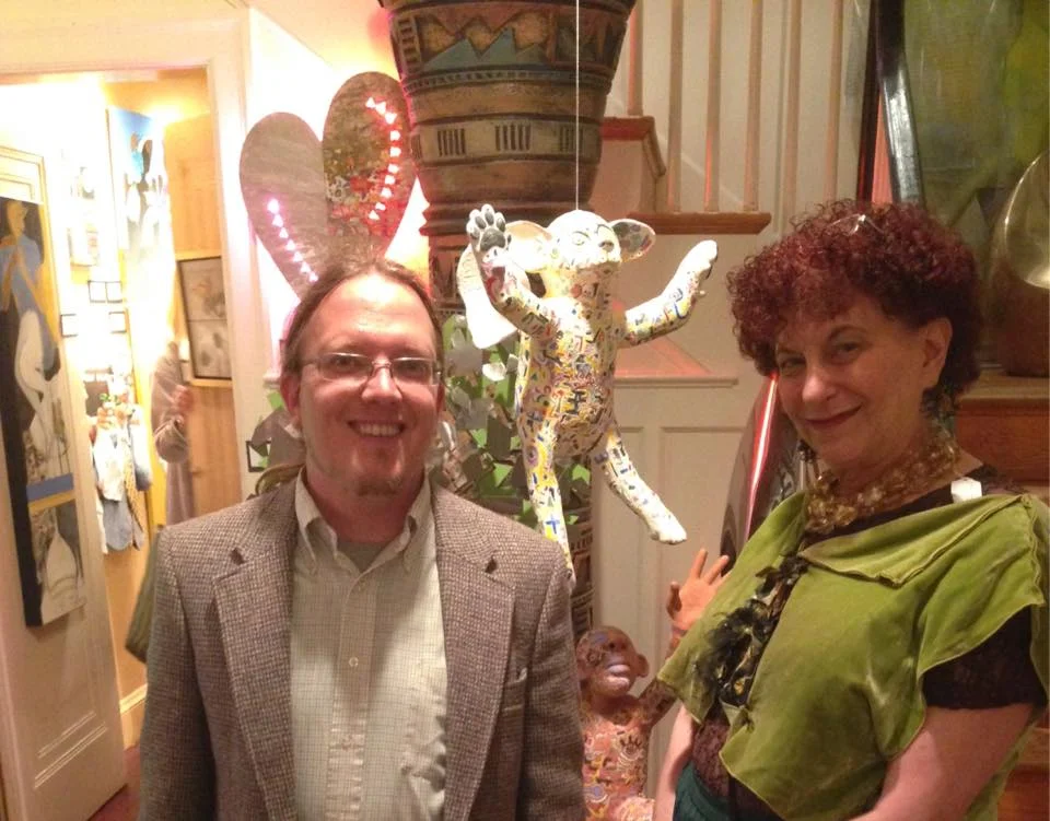 Keith and Zenith Gallery owner, Margery Goldberg