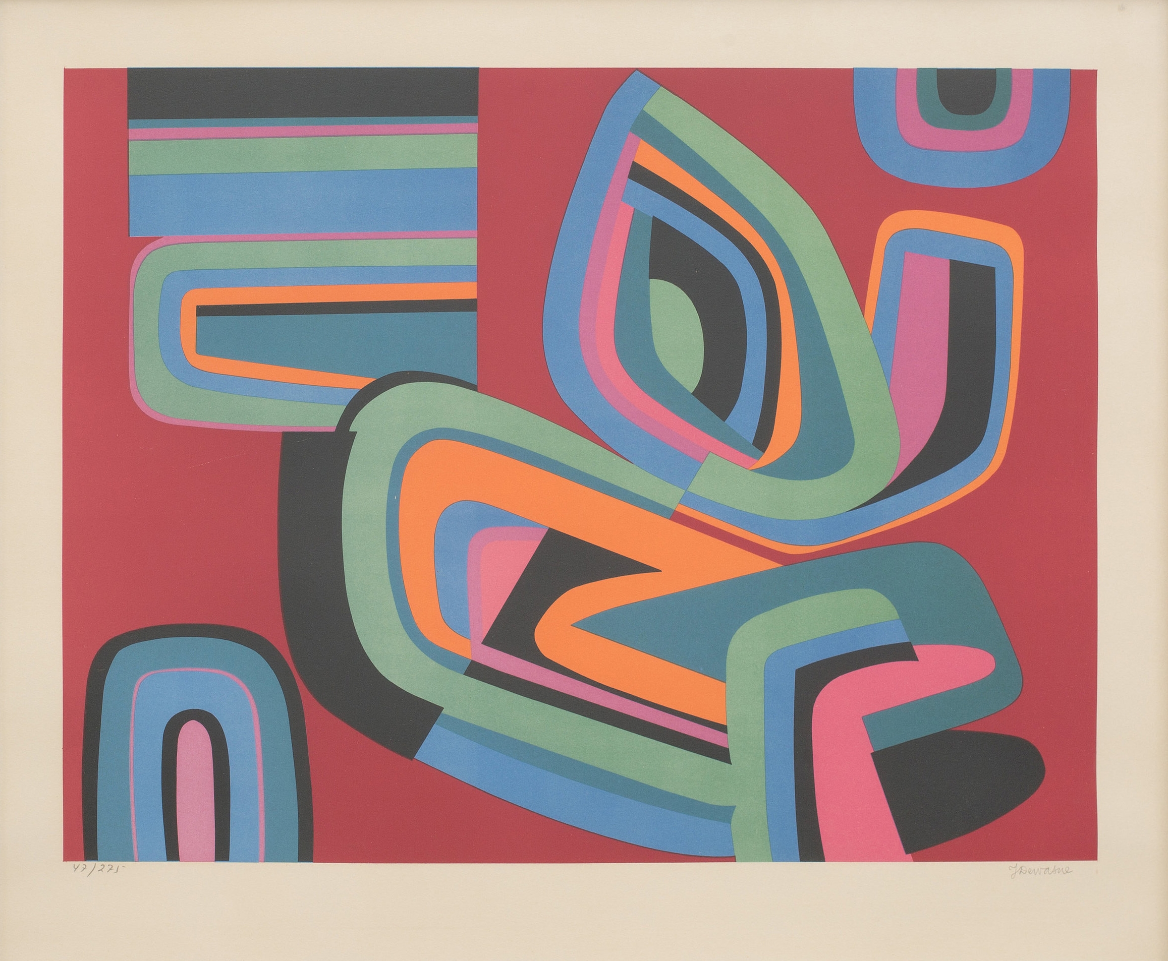 by Jean Dewasne colour lithograph 47/275 41.5 x 53.5cm AU $XXX inquire here