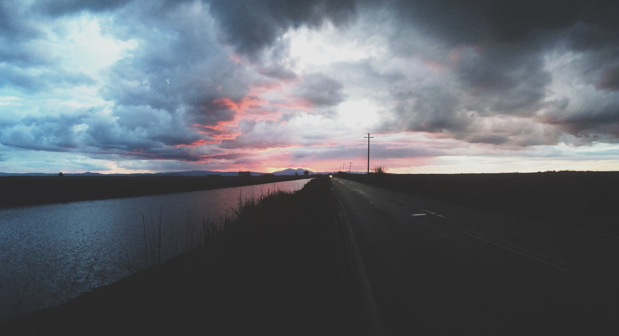 W. Bacon Island Road. San Joaquin Delta