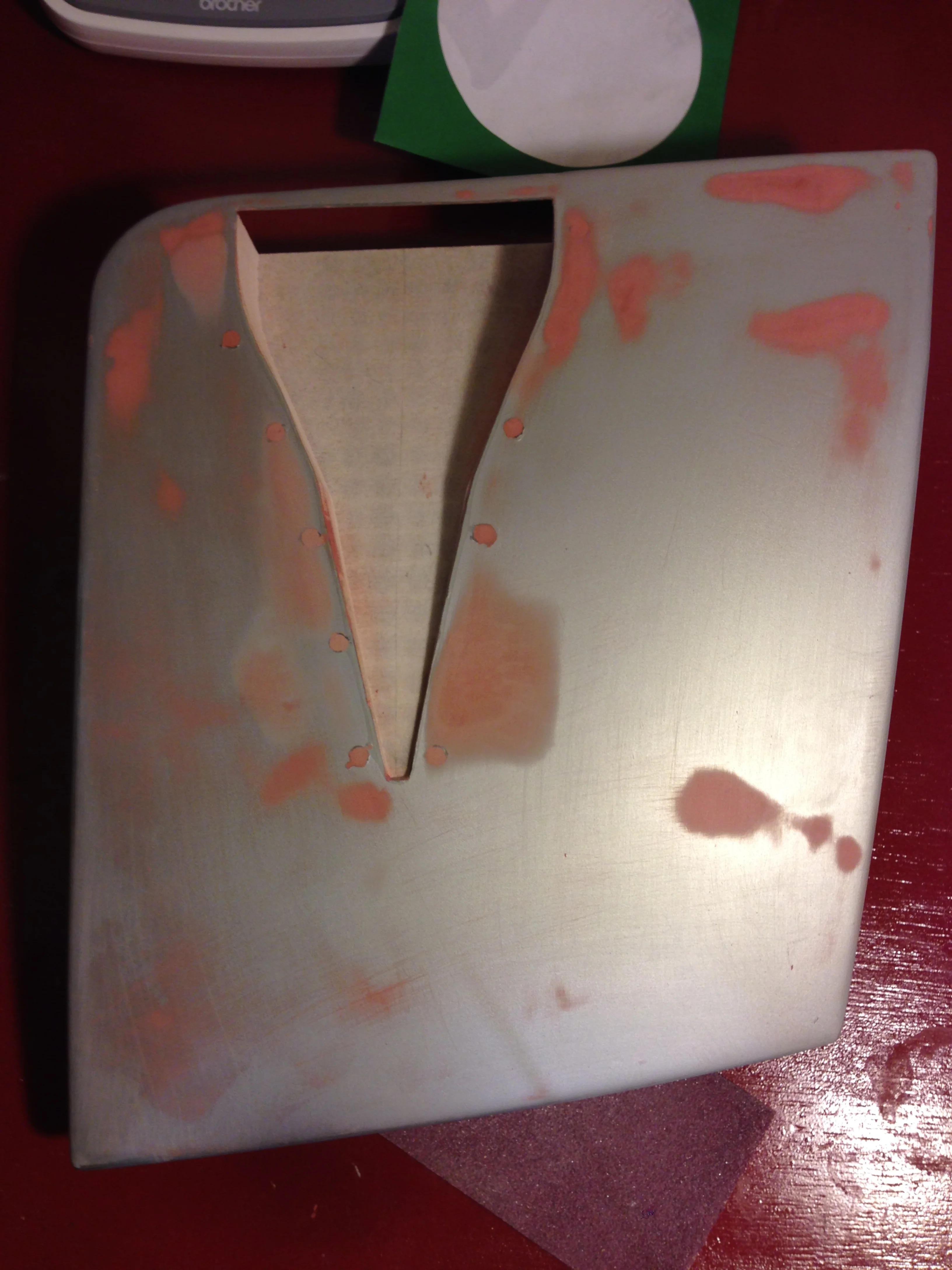  ...Bondo and spot putty in. 