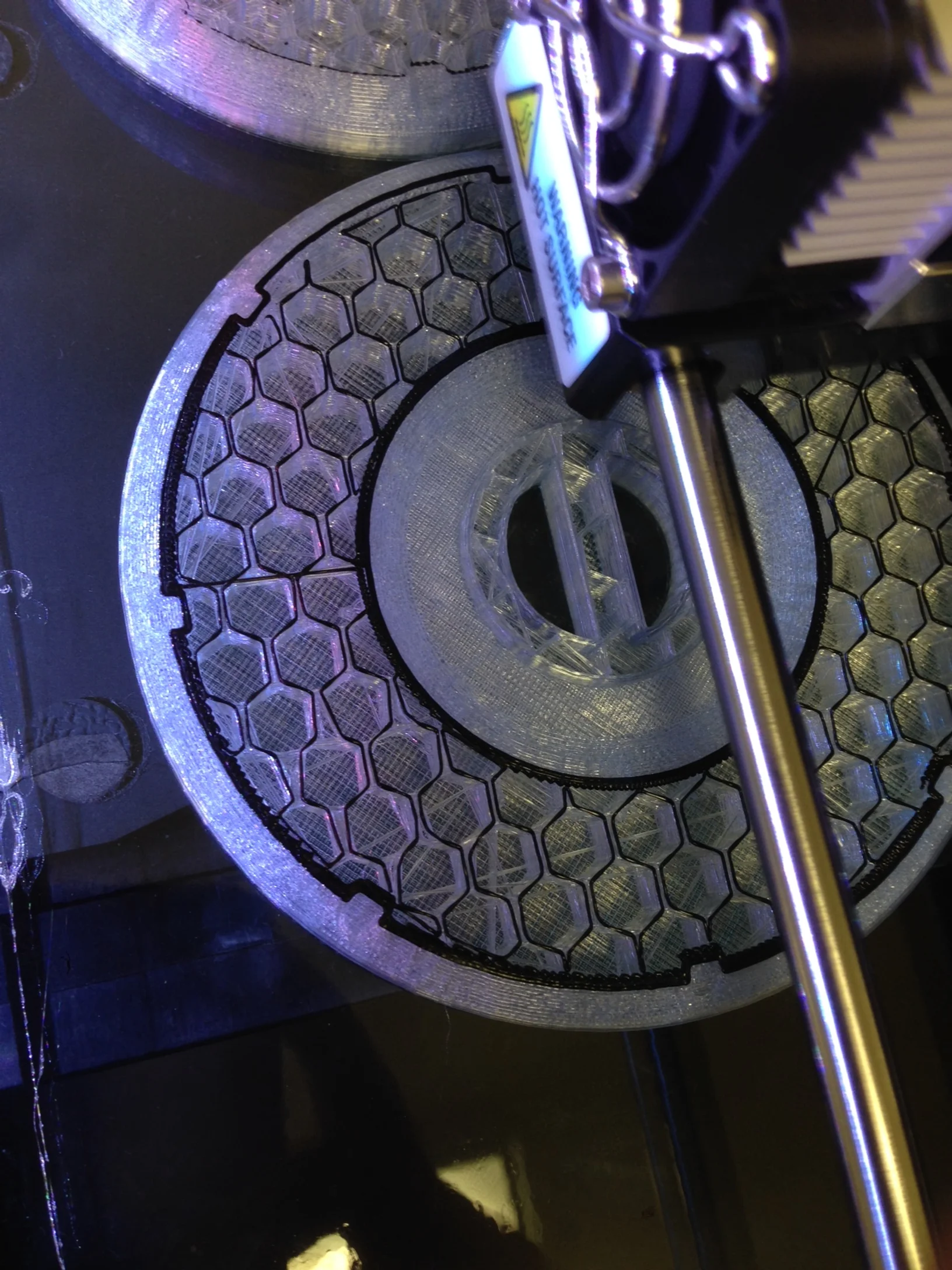  During printing of the 4.5" and 4" ears 