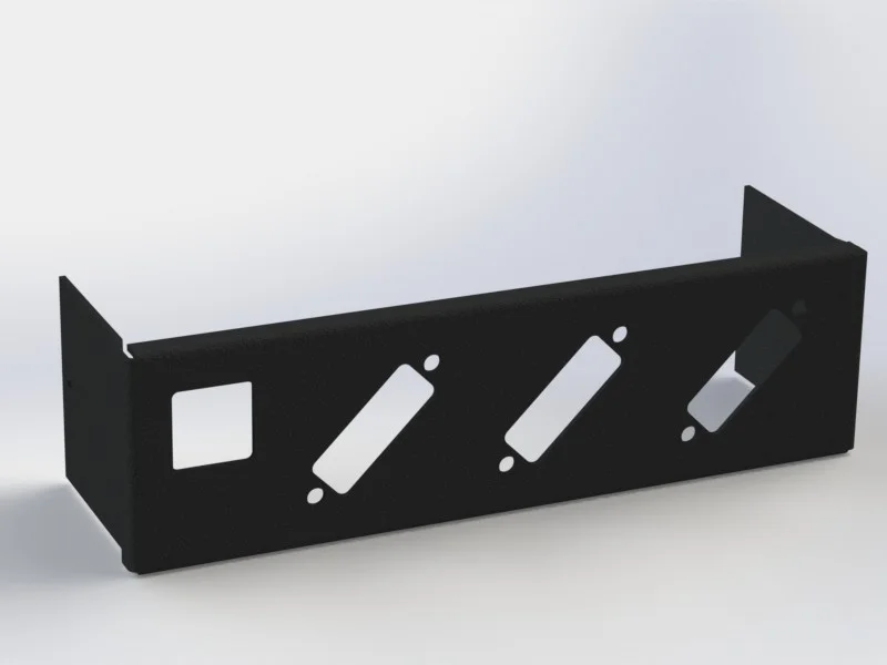  Render of drive bay cover w/ DVI and Ethernet 