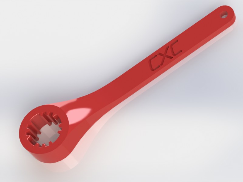  Render of spline wrench 