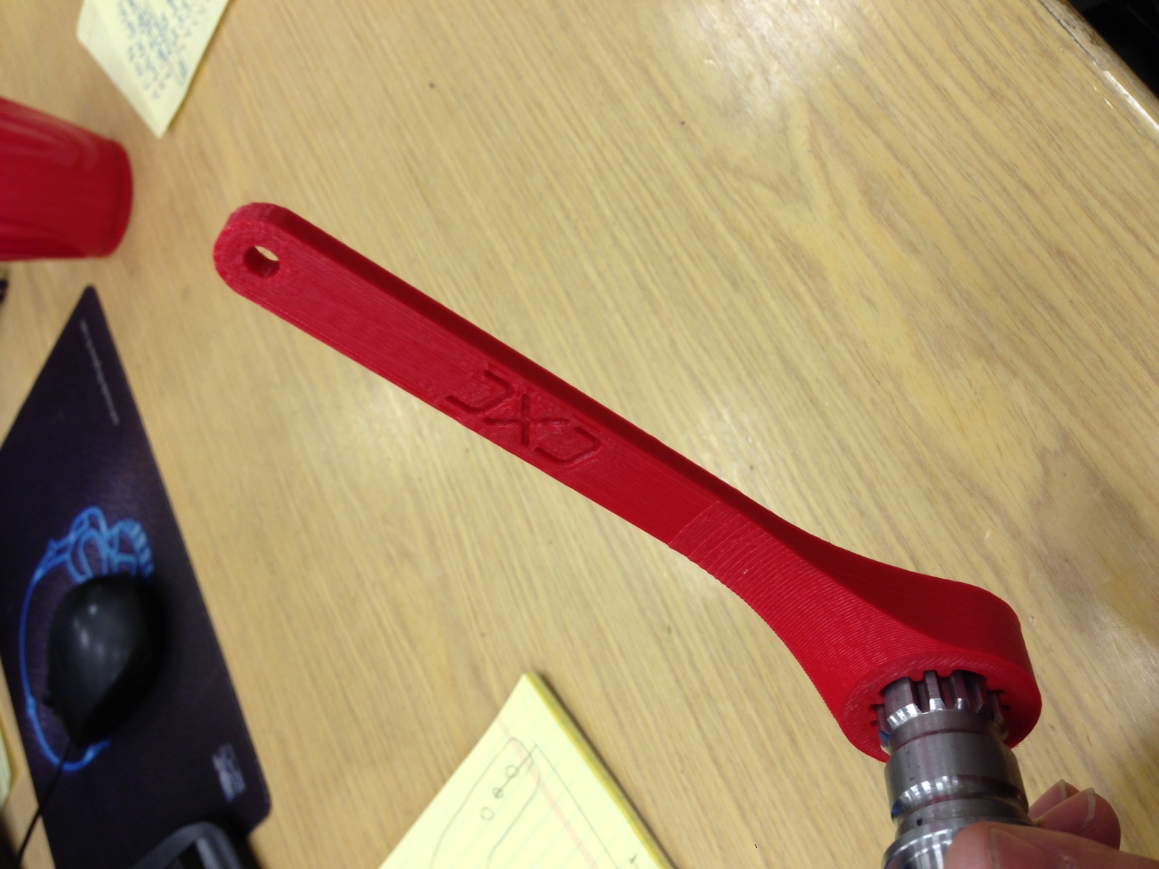  Spline wrench interfacing with spline shaft 