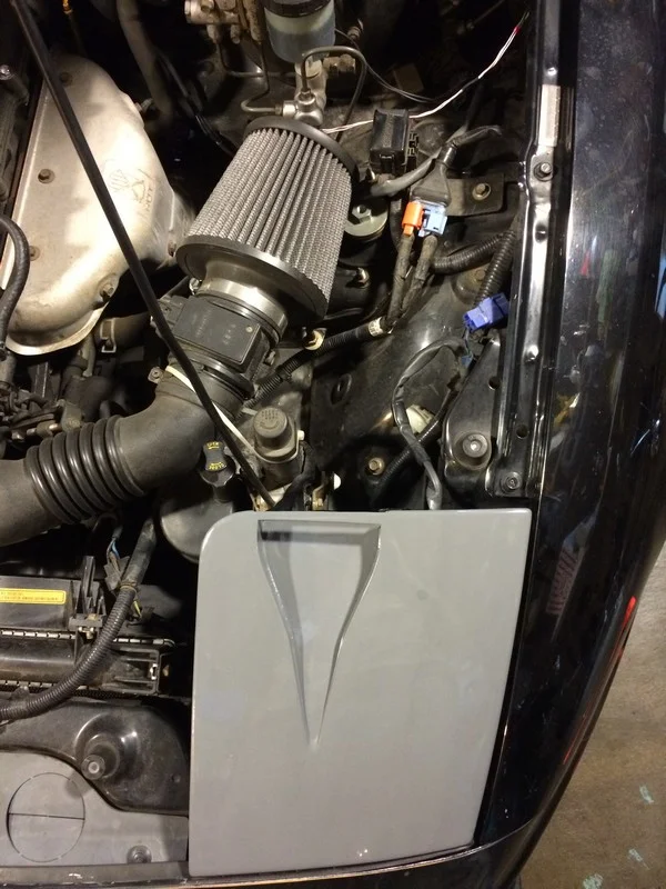 The air path to the filter