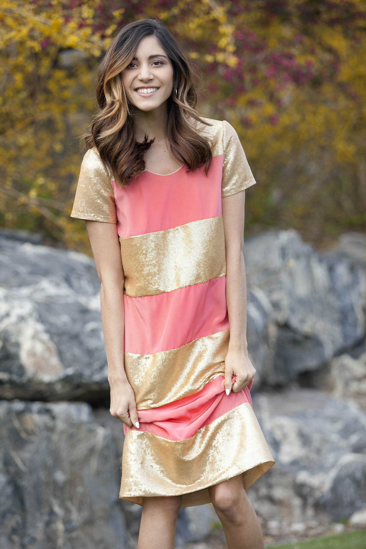 5-pink-gold-sequin-stripe-shift-dress (1).JPG