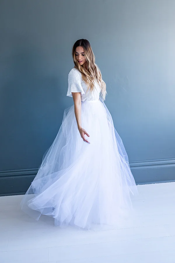 Tulle Overlay Skirt — Bree Lena