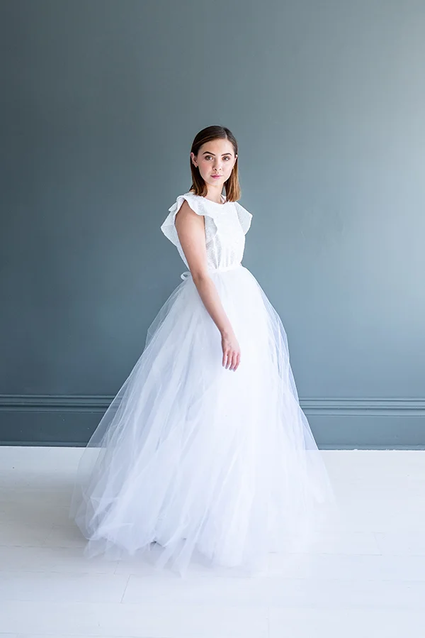 v wire crepe mermaid bridesmaid dress Aurelia Illusion Mermaid Gown – Maggy London