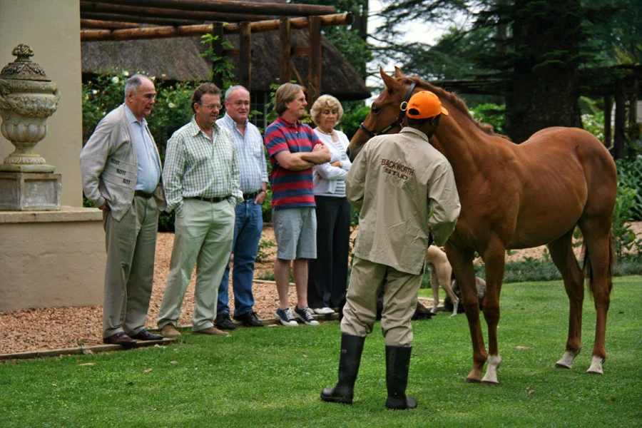 Matthew McElligott, Alec Hogg, Richard McElligott, Keith Russon and Mary Liley
