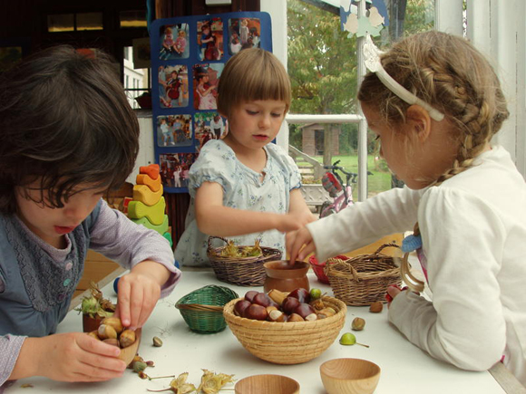  Sorting, mixing and making ‘recipes’ with nuts and other natural loose parts 