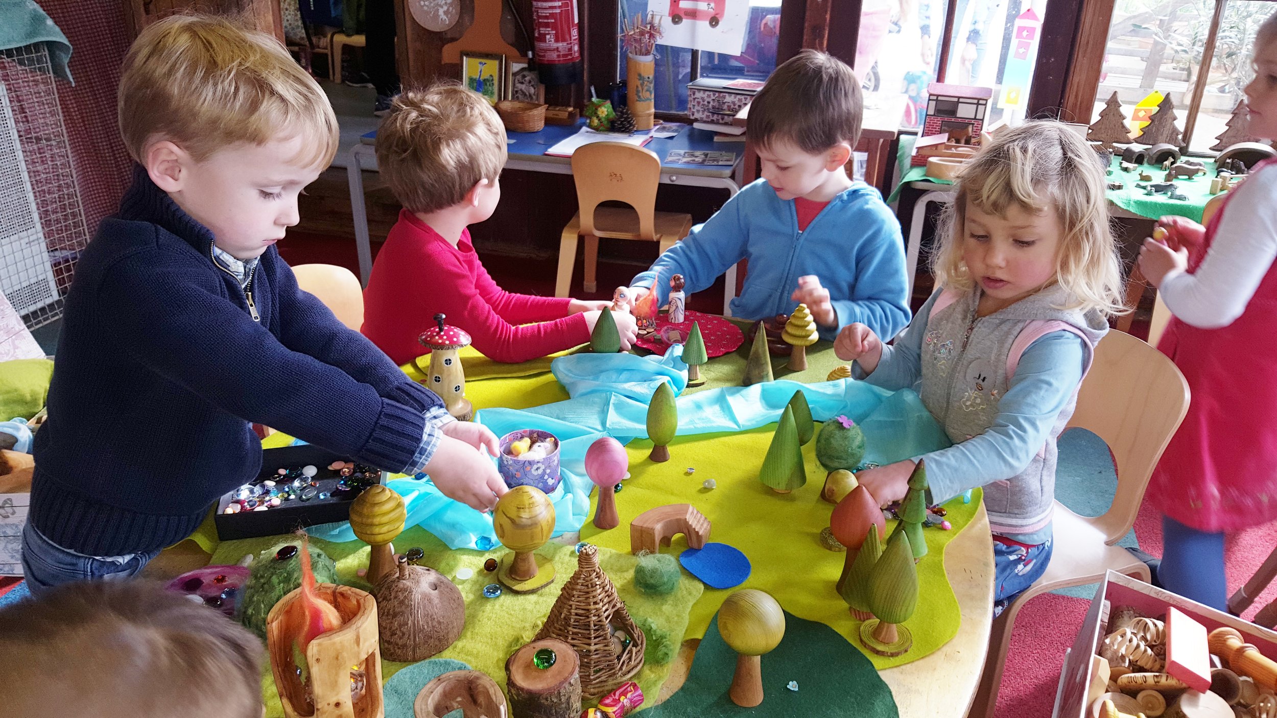  One of the children’s favourite activities is creating little worlds with the beautiful wooden Forest Set 