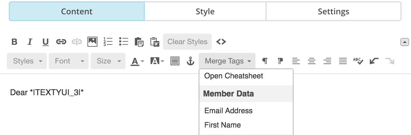 Mailchimp Campaign Merge Tags | Kerstin Martin Squarespace Studio