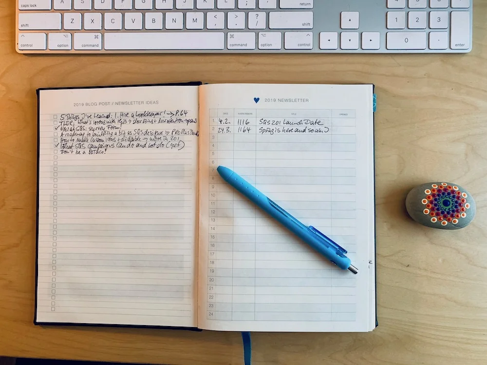 The Eule Planner: 2019 Newsletter Chart・Kerstin Martin Squarespace Studio