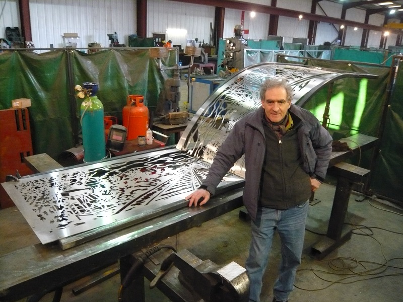 Rafael Klein in his studio