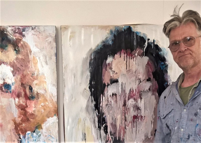 Tim Fawcett in his studio