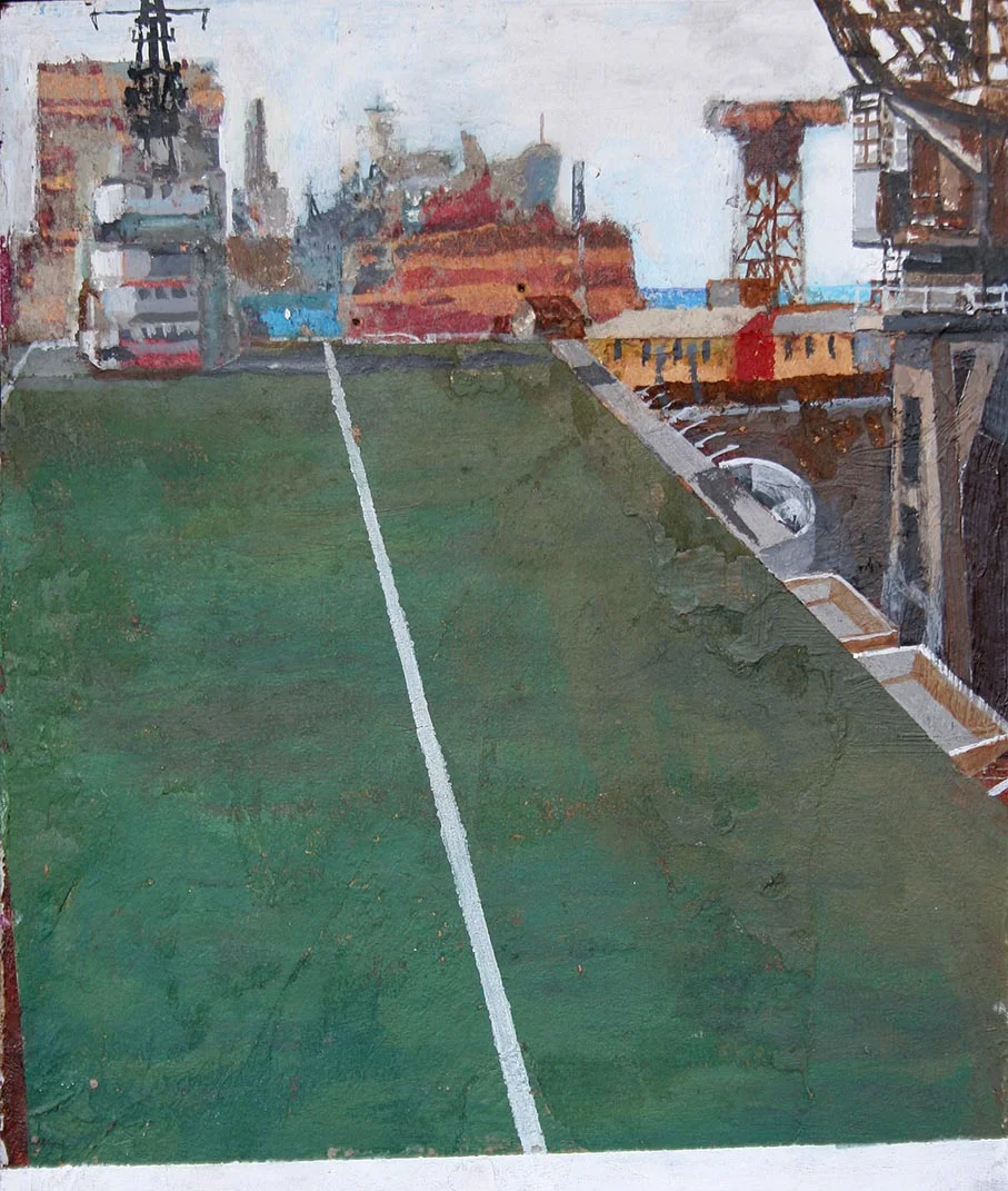 Flight Deck acrylic on board 22x26cm framed 38x42cm £390