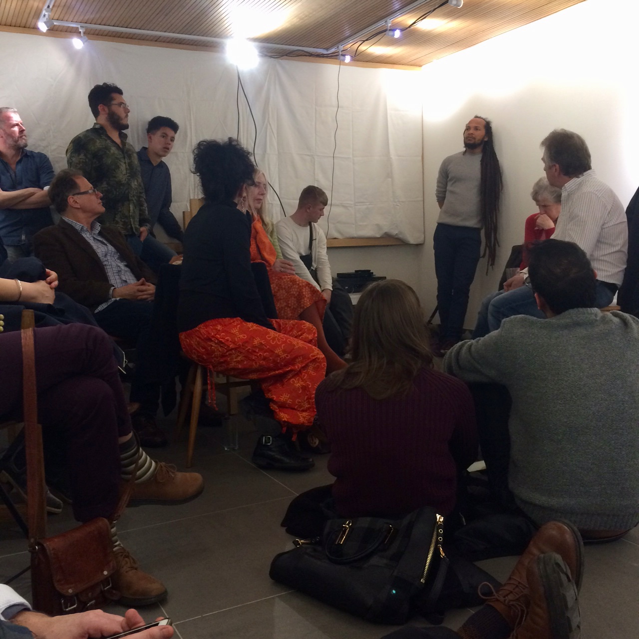 Post screening discussion in the gallery 2018