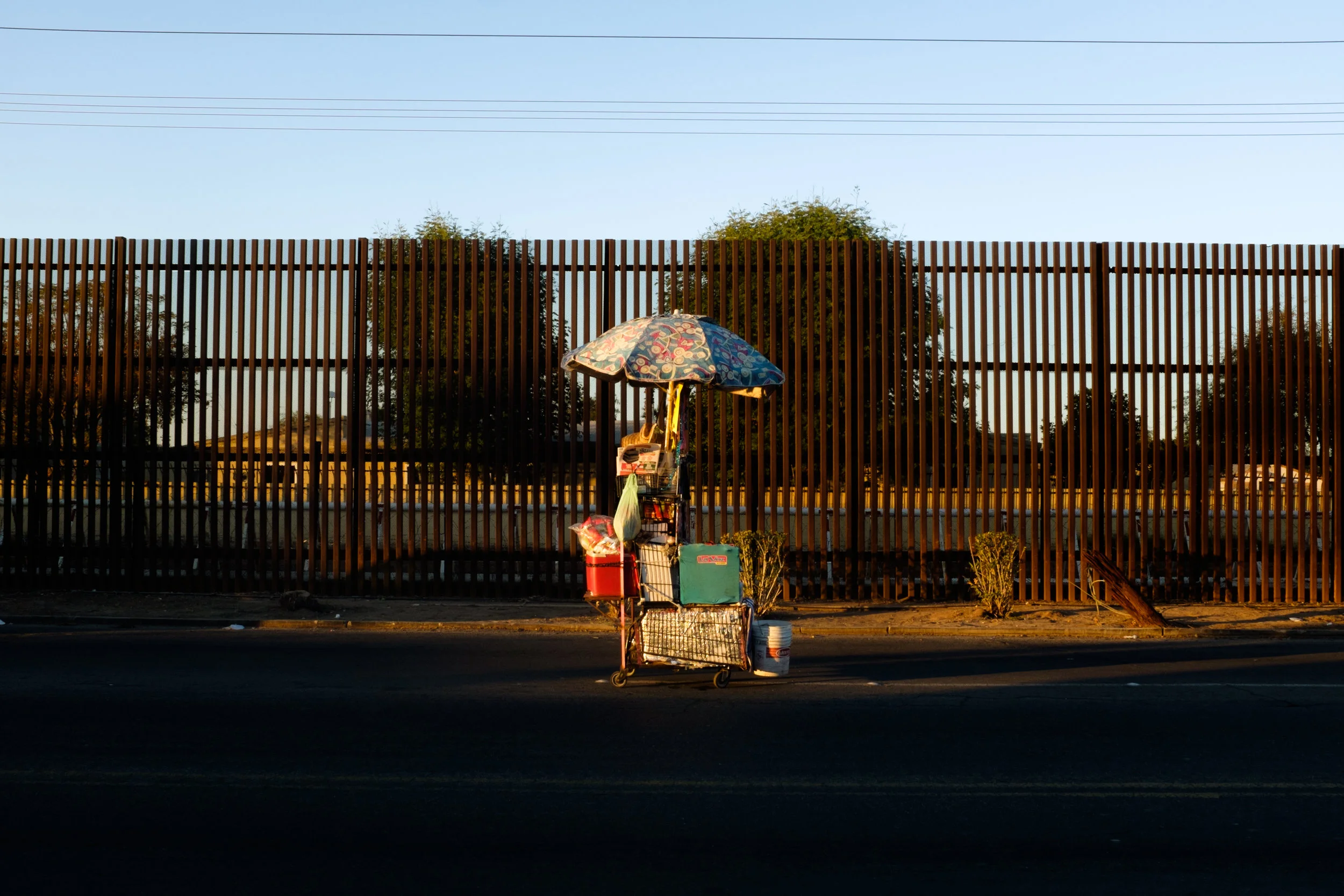 A vendor's cart in Mexicali, Mexico