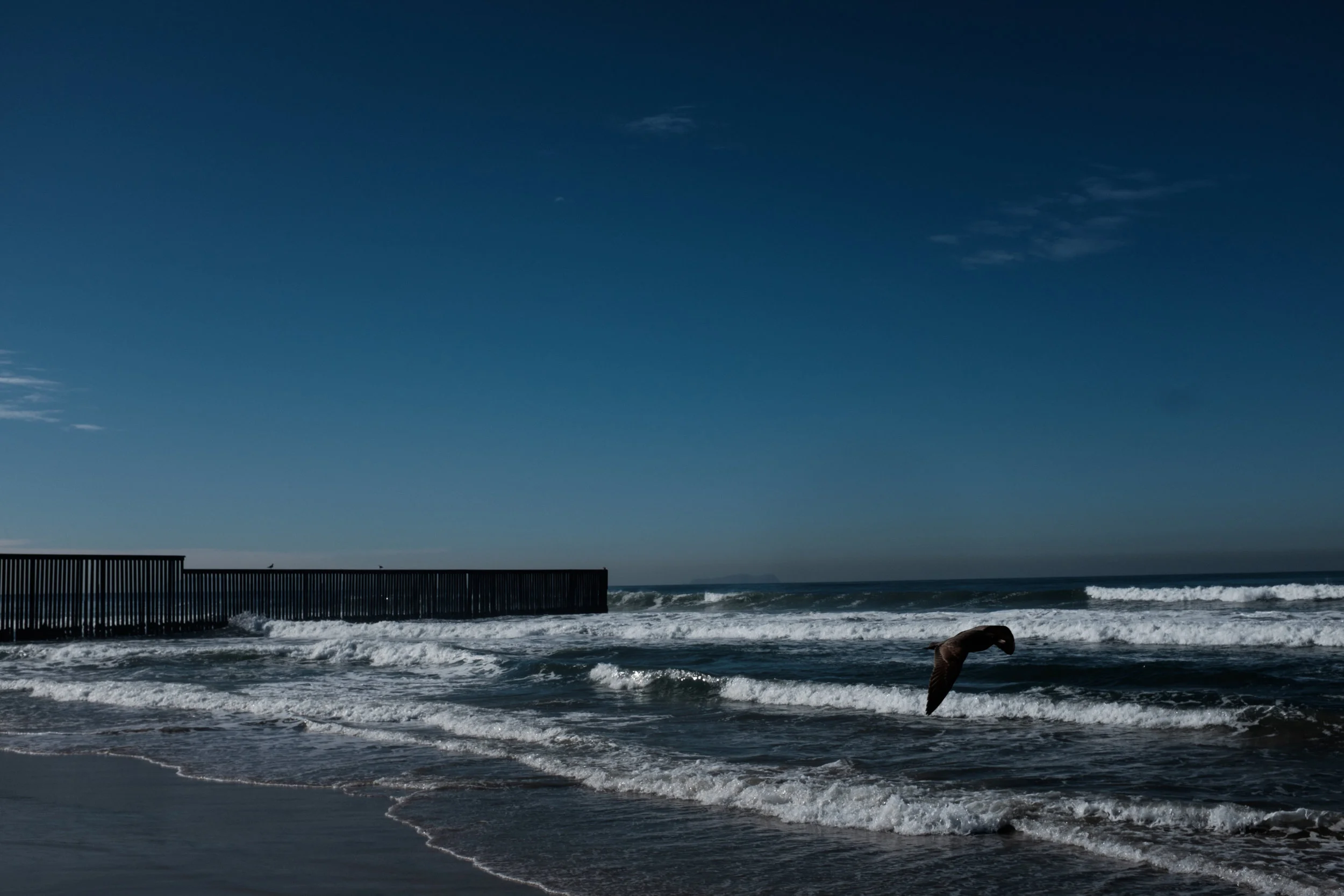 The border fence dividing the US and Mexico near San Ysidro, California