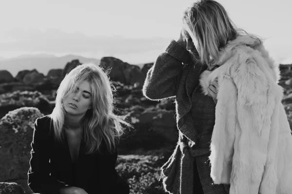 Mt Wellington, Tasmania Art Direction: Rebecca Ellie Studio / Photography: Samuel Shelley / Make up: Phoenix Harrison / Models: Michelle + Hannah