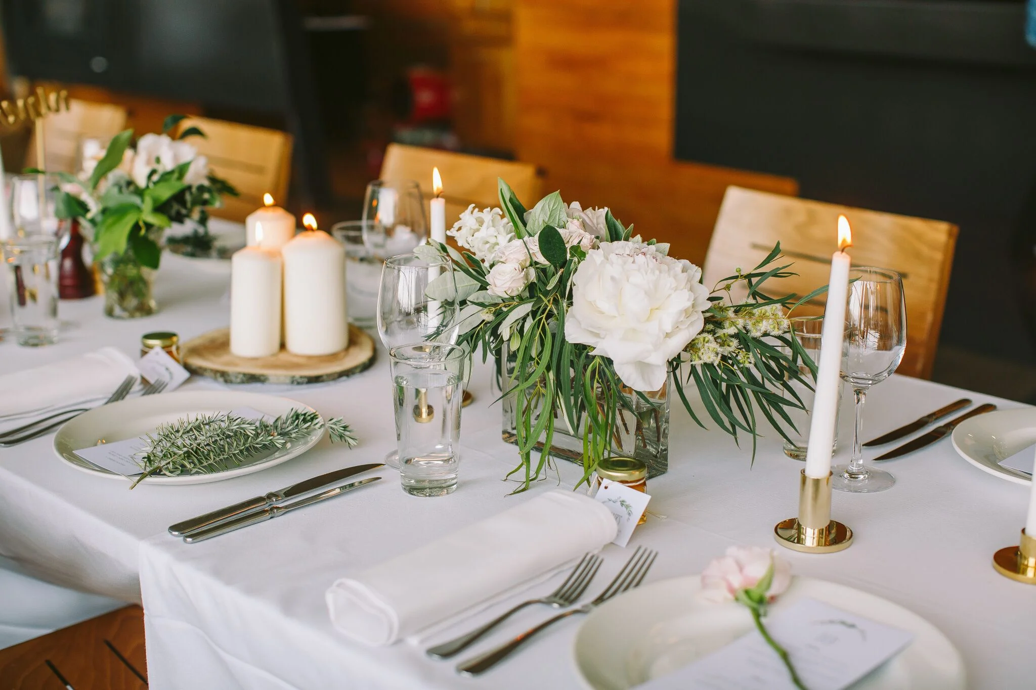 Alison + Mark | wedding styling by Rebecca Ellie Studio. Florals Mrs Florist . Venue Peppermint Bay , Tasmania. Photography Fred & Hannah .