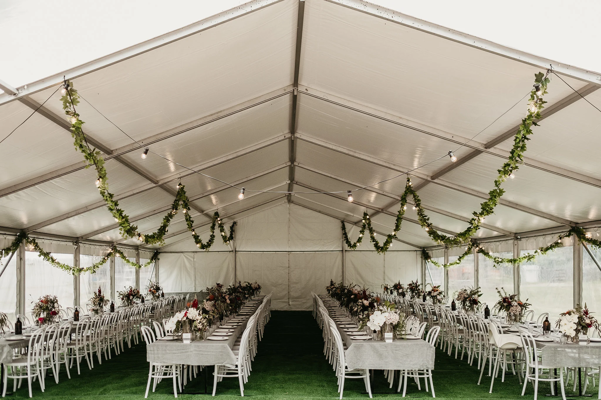 Sarah + Sam | Wedding styling & florals by Rebecca Ellie Studio . Ceremony venue Abbotsford Convent , Reception venue Collingwood Childrens Farm , Melbourne. Photography Daniel Milligan