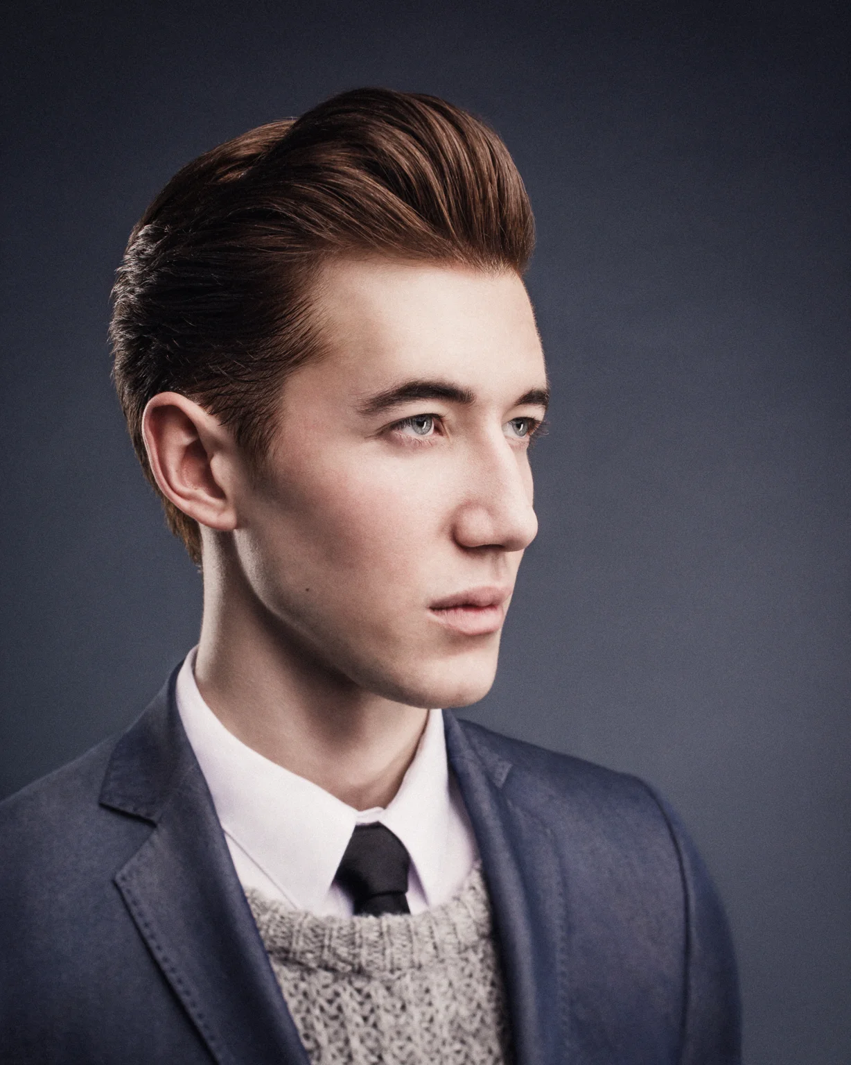 Timelaps av porträttretusch