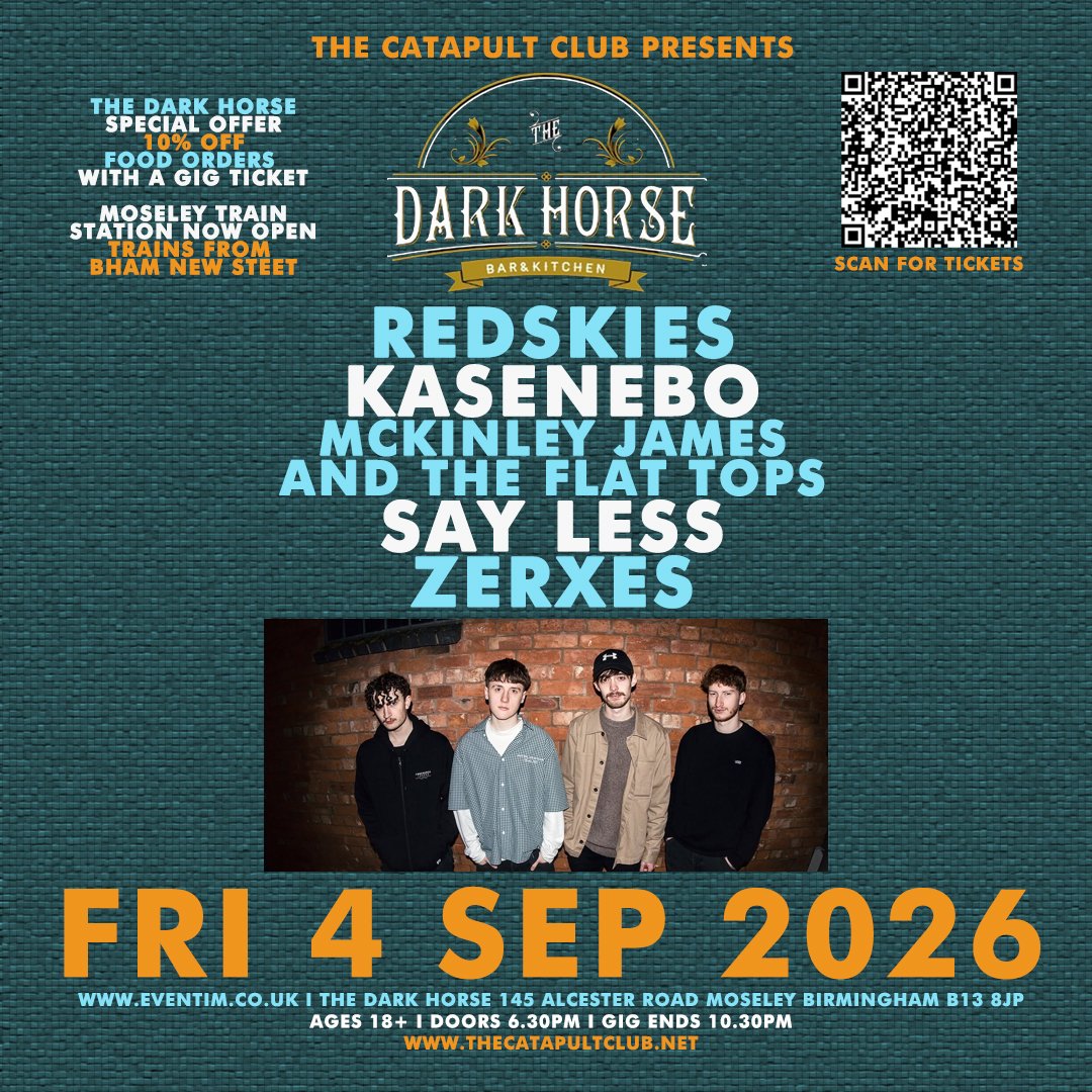 Redskies / Kasenebo / McKinley James And The Flat Tops / Say Less / Zerxes